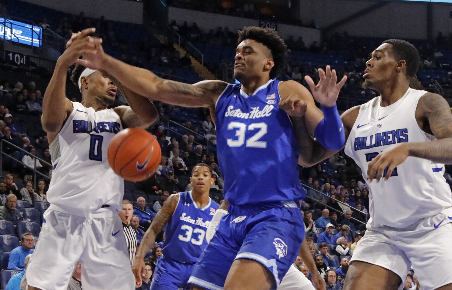 Seton Hall pounds the SLU Billikens 83-66